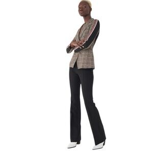 Sosken Jae Double Breasted Plaid Blazer